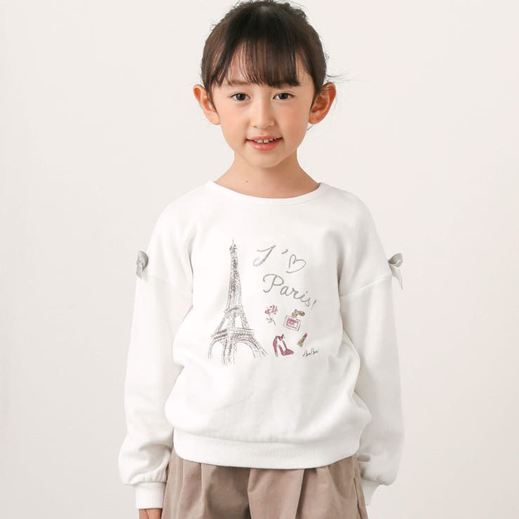 エッフェル塔トレーナー(80～150cm)[品番：BEBK0007678]｜BeBe（ベベ