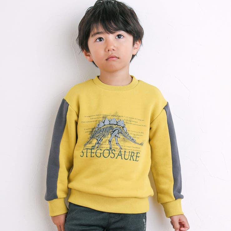 ベア裏毛恐竜標本トレーナー(80~150cm) | BeBe | 詳細画像1 