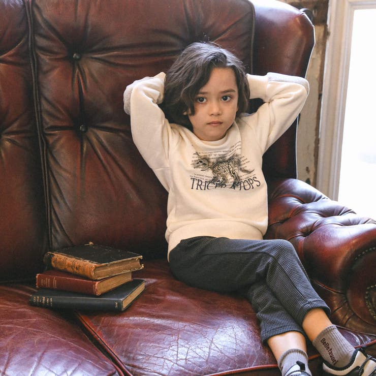 ベア裏毛恐竜標本トレーナー(80~150cm) | BeBe | 詳細画像5 