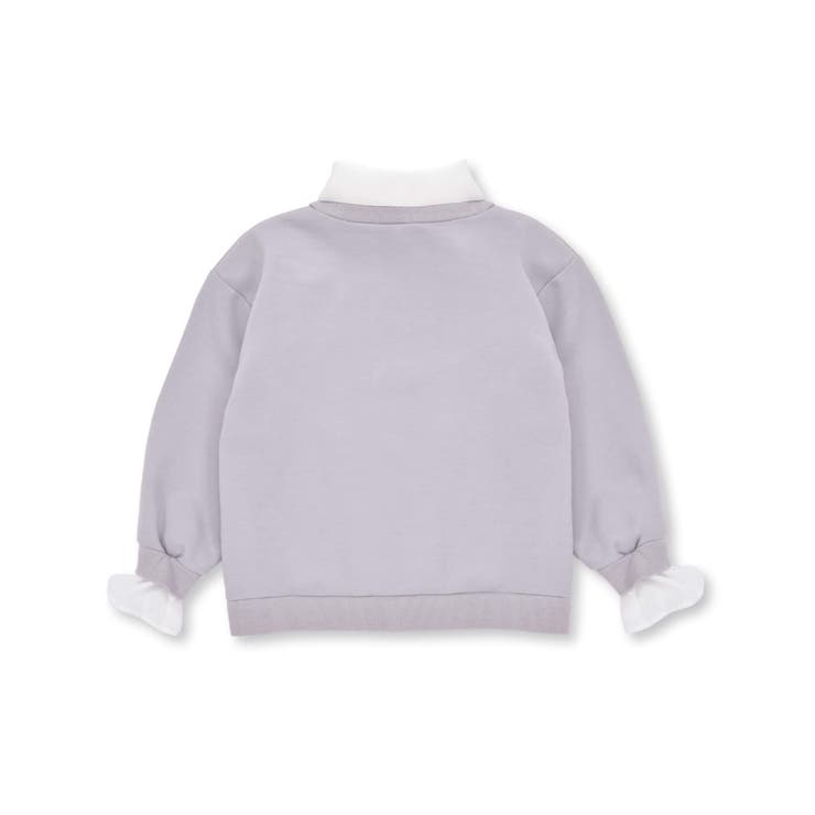 リボンタイレイヤード風ポンチトレーナー(100~150cm) | BeBe | 詳細画像3 