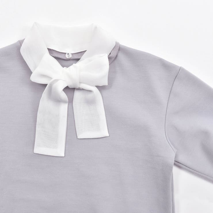 リボンタイレイヤード風ポンチトレーナー(100~150cm) | BeBe | 詳細画像4 