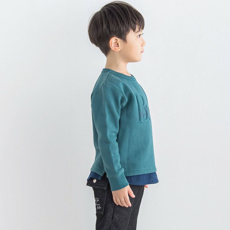 男の子　まとめ売り　160㎝　裏フリース　裏起毛 RiCO SUCRE 子供服 女の子 裏起毛 クロップド レイヤード風
