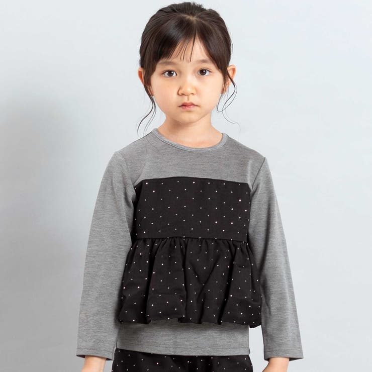 グレー | 【お揃い】エトワールシャイニードットドッキングプルオーバー(100~160cm) | BeBe