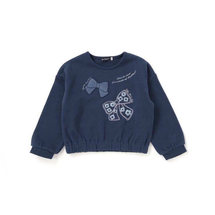 リボン刺しゅうギャザートレーナー(90~150cm) | BeBe | 詳細画像7 