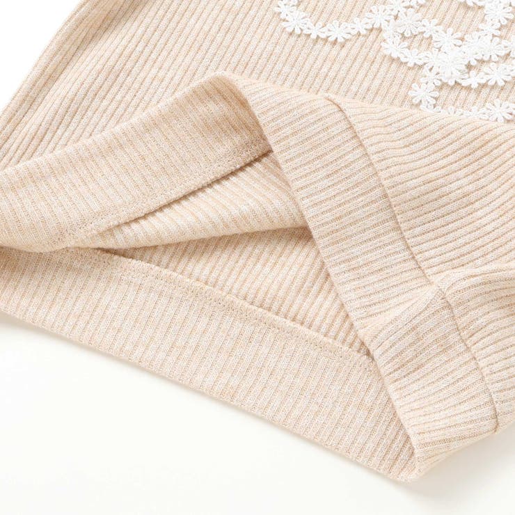 ラメテレコレースモチーフロゴプルオーバー(100~160cm) | BeBe | 詳細画像9