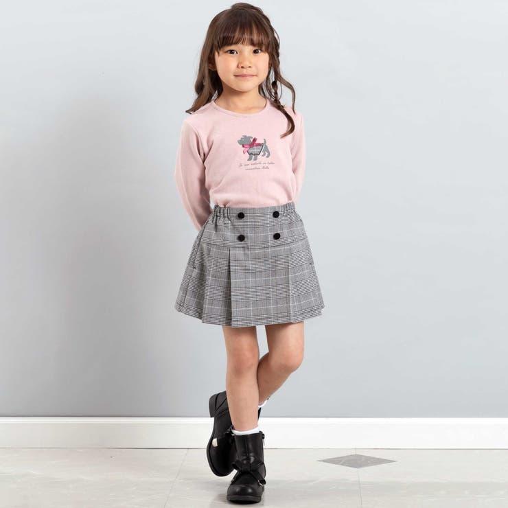 テリアプリントスカラップトレーナー(80~150cm) | BeBe | 詳細画像3 