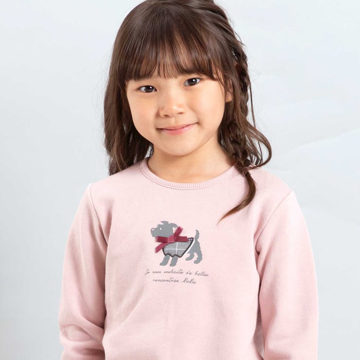 テリアプリントスカラップトレーナー(80~150cm) | BeBe | 詳細画像4 