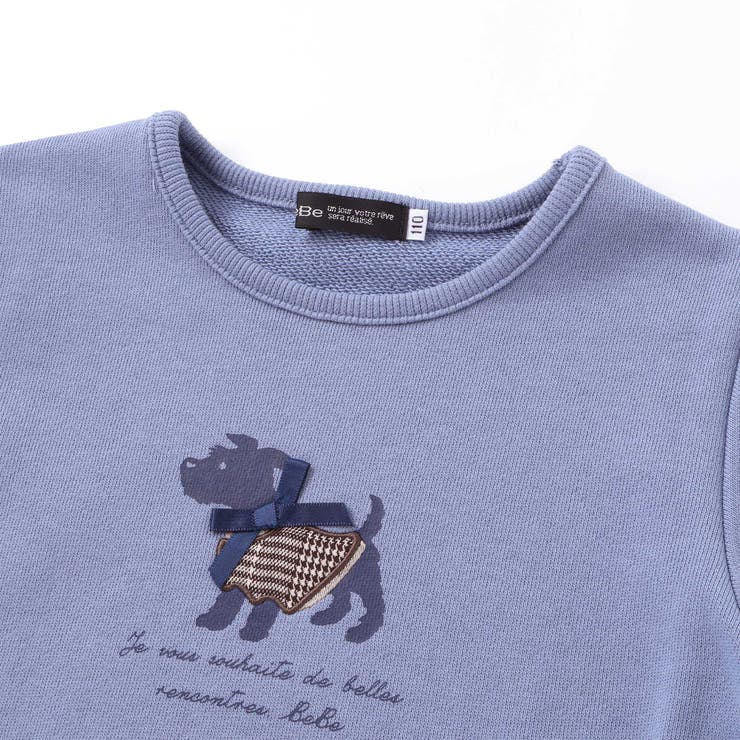 テリアプリントスカラップトレーナー(80~150cm) | BeBe | 詳細画像9 