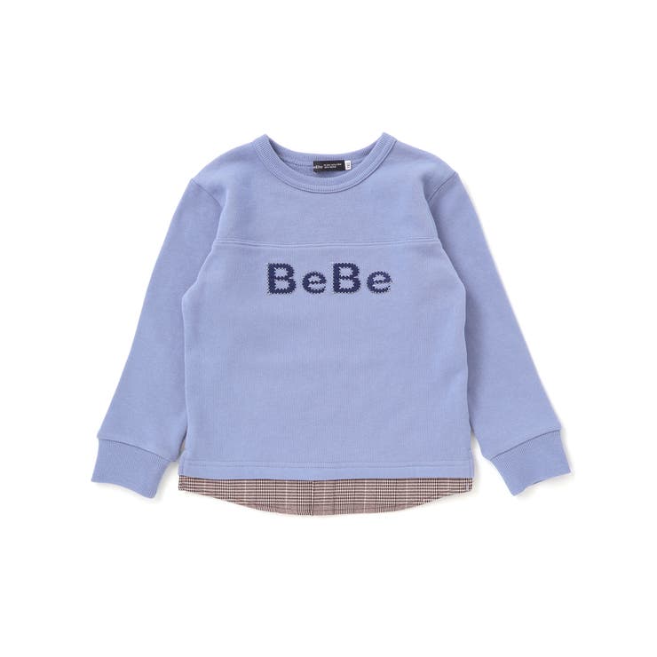 パッチ刺しゅうロゴレイヤード風トレーナー(80~160cm) | BeBe | 詳細画像8 