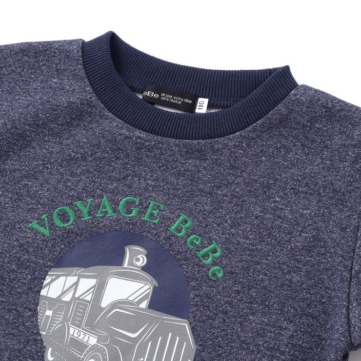 トレインプリントメランジトレーナー (90~150cm) | BeBe | 詳細画像13 