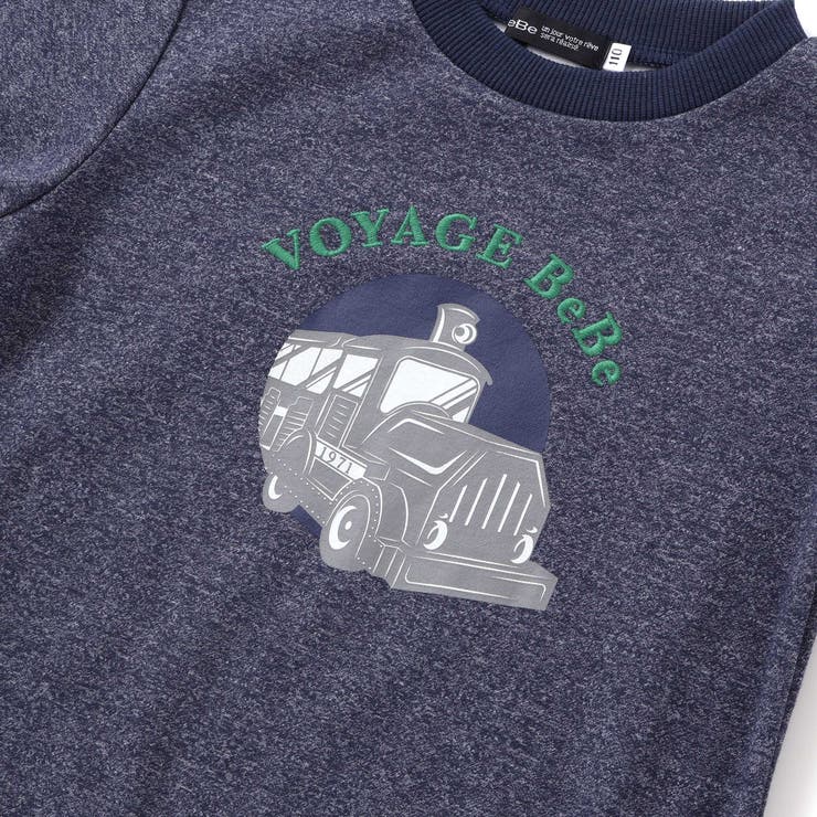 トレインプリントメランジトレーナー (90~150cm) | BeBe | 詳細画像14 