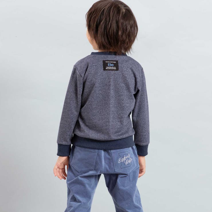 トレインプリントメランジトレーナー (90~150cm) | BeBe | 詳細画像3 