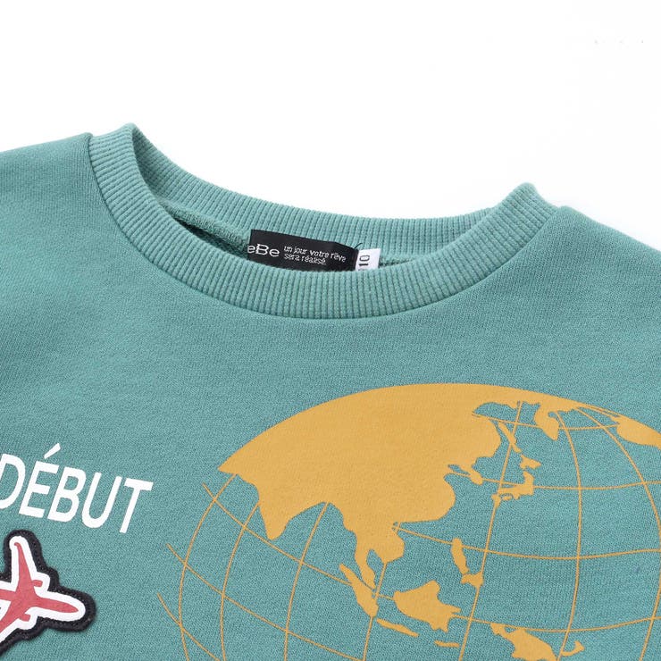 【JALコラボ】地球儀＆飛行機ワッペントレーナー(90~140cm) | BeBe | 詳細画像12 