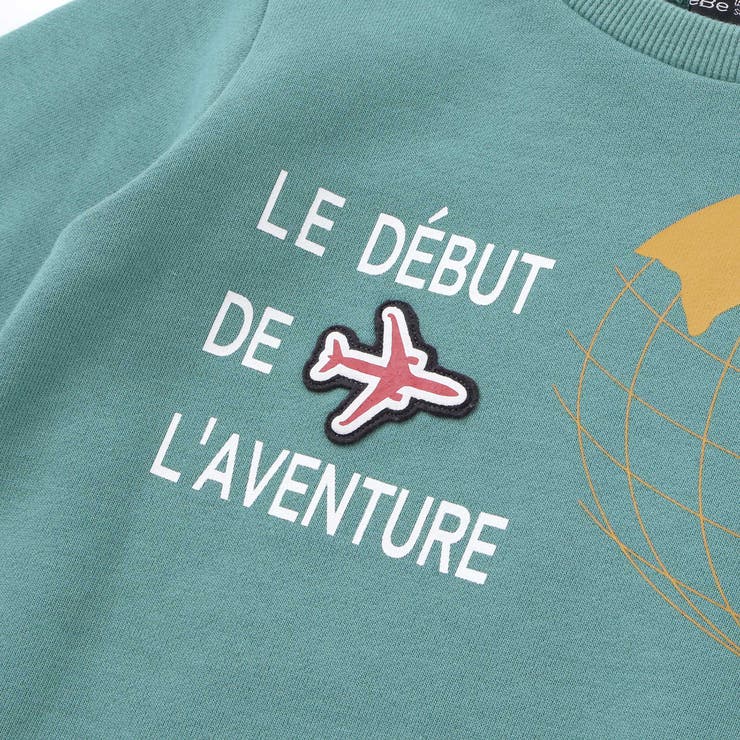 【JALコラボ】地球儀＆飛行機ワッペントレーナー(90~140cm) | BeBe | 詳細画像14 