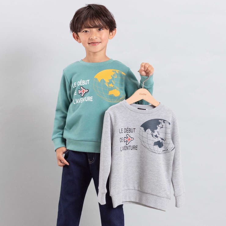 【JALコラボ】地球儀＆飛行機ワッペントレーナー(90~140cm) | BeBe | 詳細画像5 