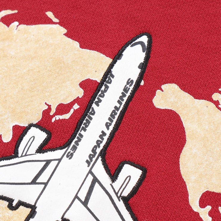 【JALコラボ】飛行機刺しゅう袖切り替えラグラントレーナー(90~130cm) | BeBe | 詳細画像17 