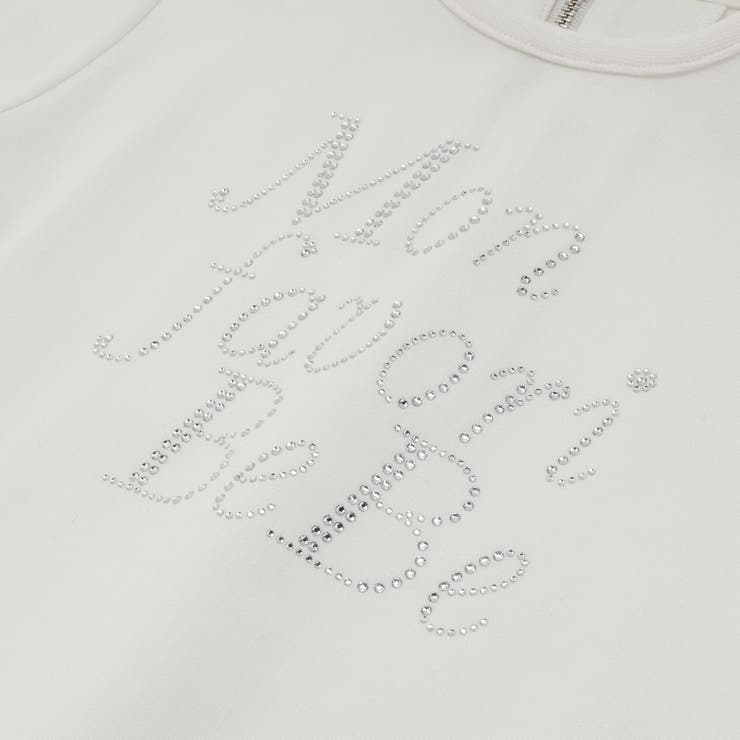 ポンチラインストーンロゴトレーナー(100~160cm) | BeBe | 詳細画像8 