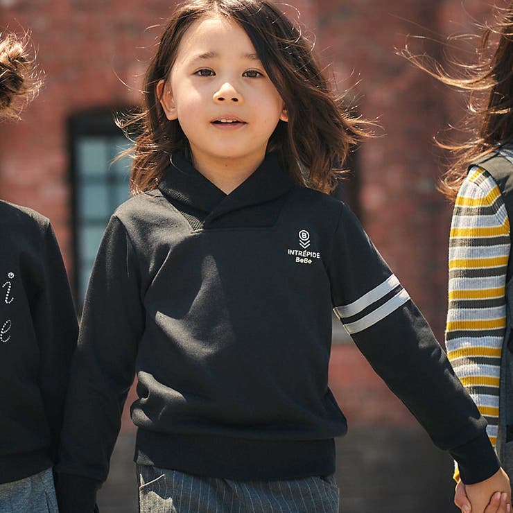 ショールカラーアームライントレーナー(90~150cm) | BeBe | 詳細画像1 