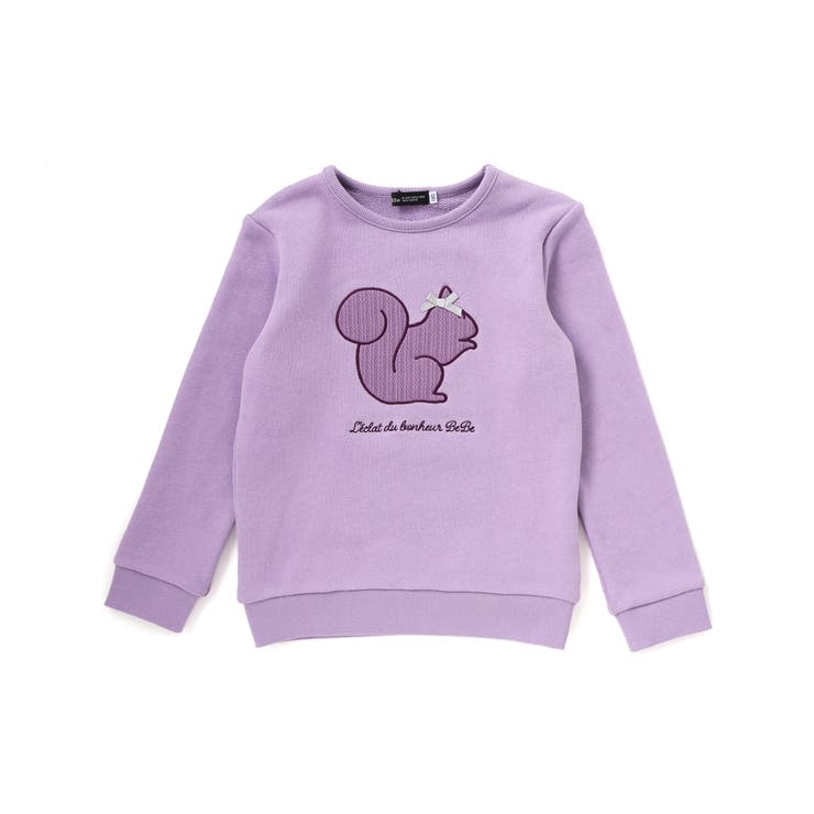 マシュマロウラケアニマルパッチ刺しゅうトレーナー(80~150cm) | BeBe | 詳細画像4 