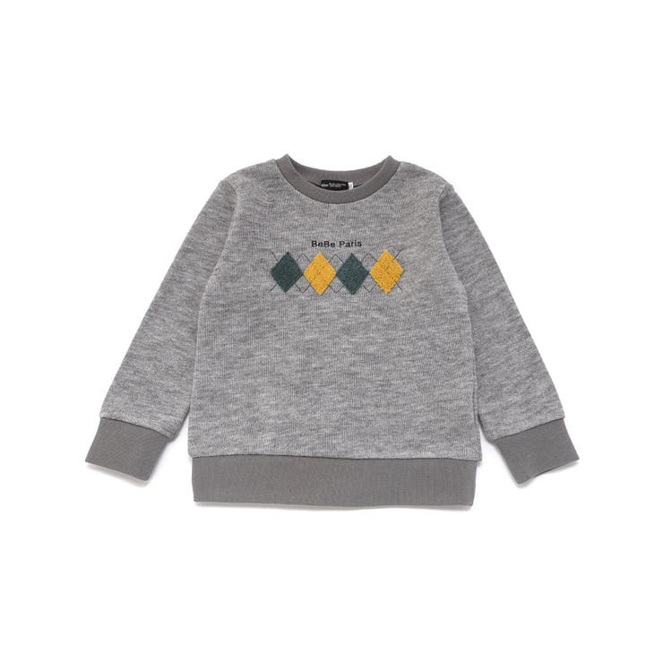 カットニットアーガイル刺しゅうプルオーバー(90~140cm) | BeBe | 詳細画像6 