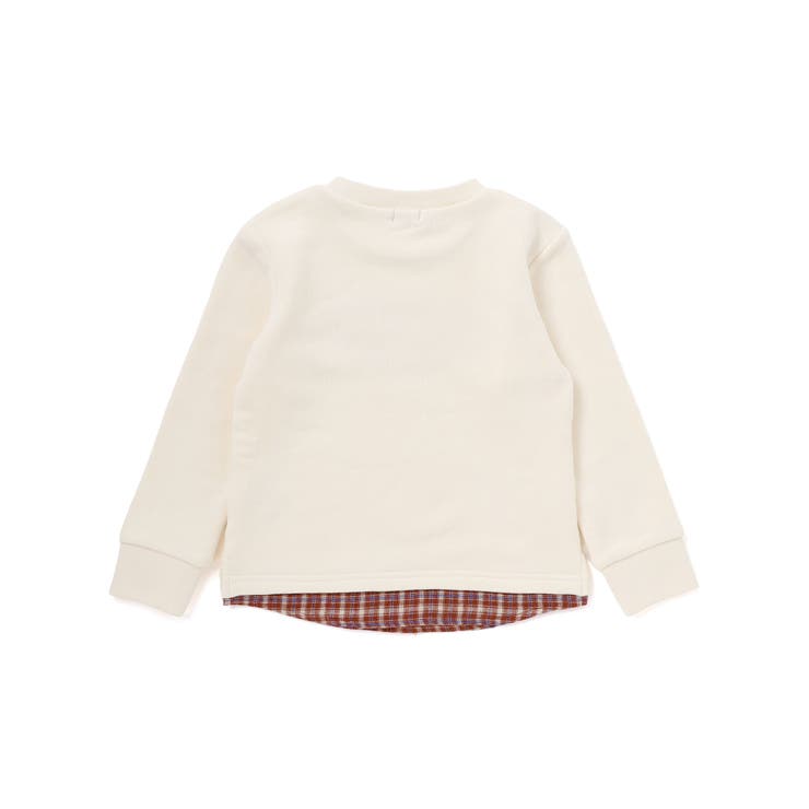 マシュマロウラケロゴパッチレイヤード風トレーナー(90~160cm) | BeBe | 詳細画像10 