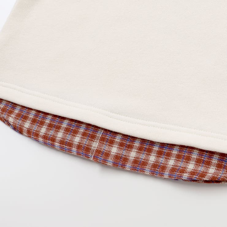 マシュマロウラケロゴパッチレイヤード風トレーナー(90~160cm) | BeBe | 詳細画像14 