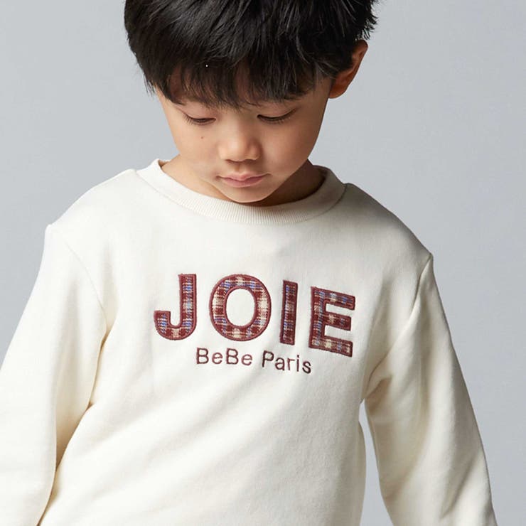 マシュマロウラケロゴパッチレイヤード風トレーナー(90~160cm) | BeBe | 詳細画像3 