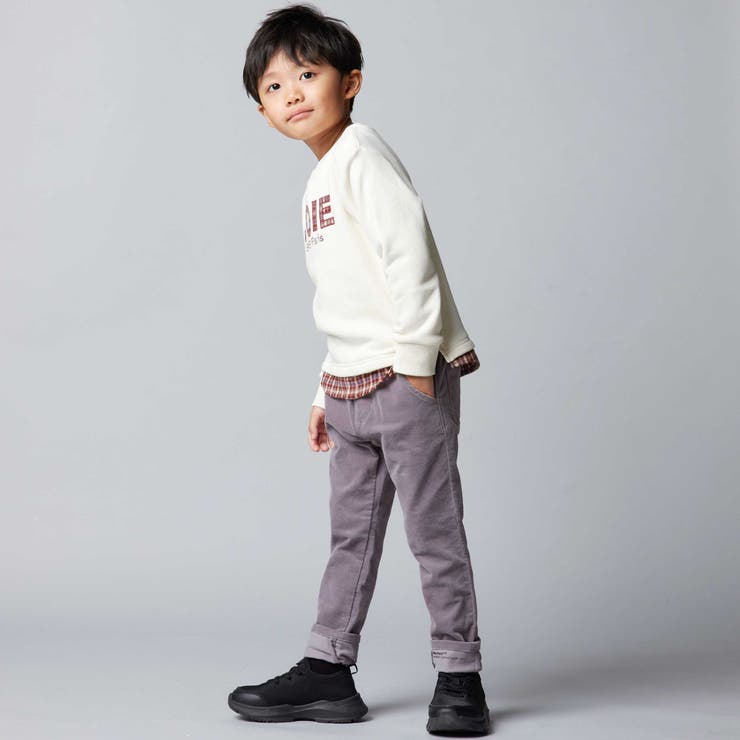 マシュマロウラケロゴパッチレイヤード風トレーナー(90~160cm) | BeBe | 詳細画像4 