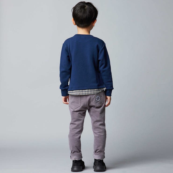 マシュマロウラケロゴパッチレイヤード風トレーナー(90~160cm) | BeBe | 詳細画像6 