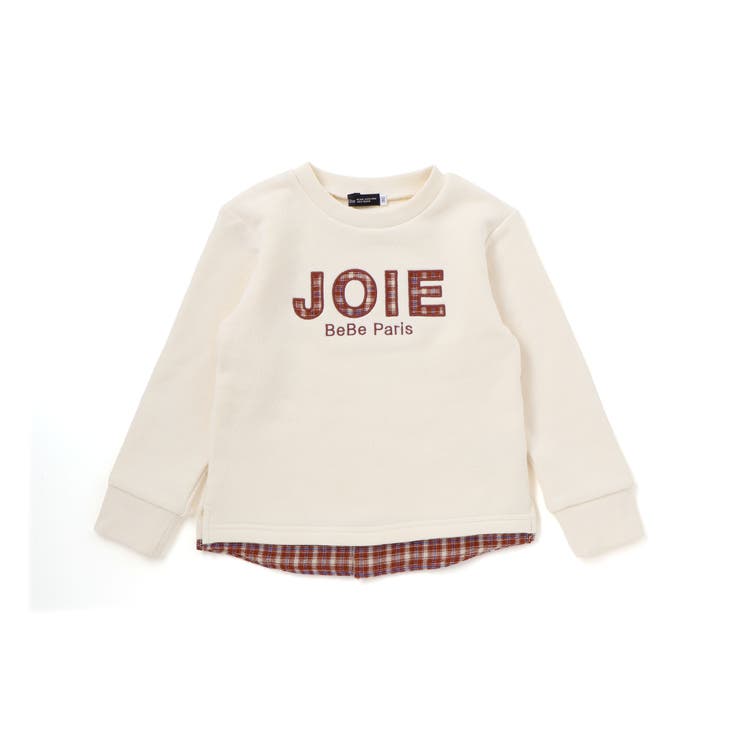 マシュマロウラケロゴパッチレイヤード風トレーナー(90~160cm) | BeBe | 詳細画像9 