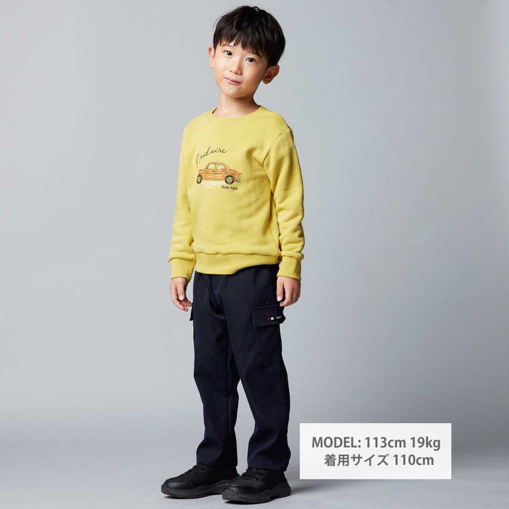 マシュマロウラケ水彩風クラシックカートレーナー(80~150cm) | BeBe | 詳細画像6 