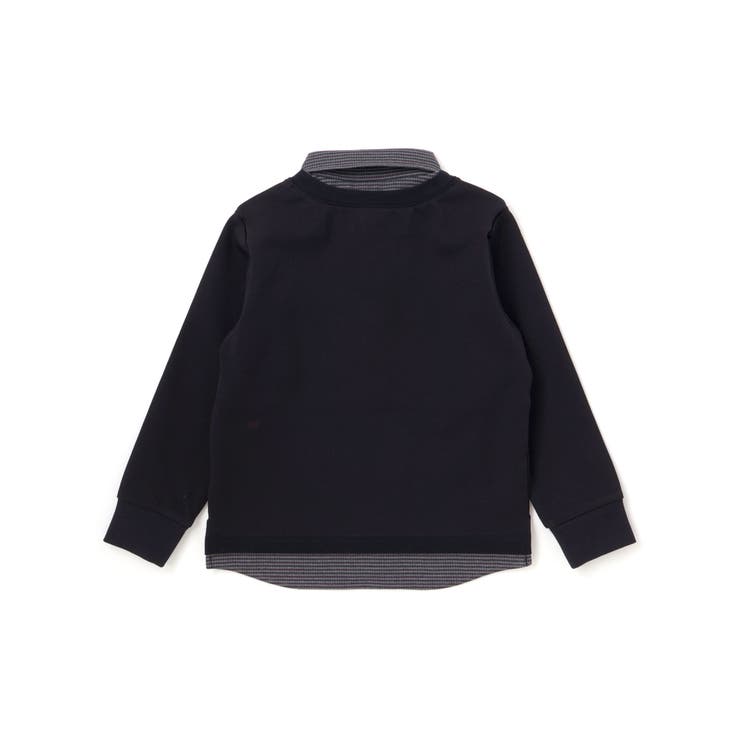 ポンチ×チェックシャツレイヤード風トレーナー(90~160cm) | BeBe | 詳細画像6 