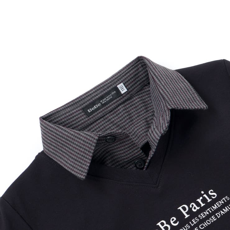 ポンチ×チェックシャツレイヤード風トレーナー(90~160cm) | BeBe | 詳細画像7 