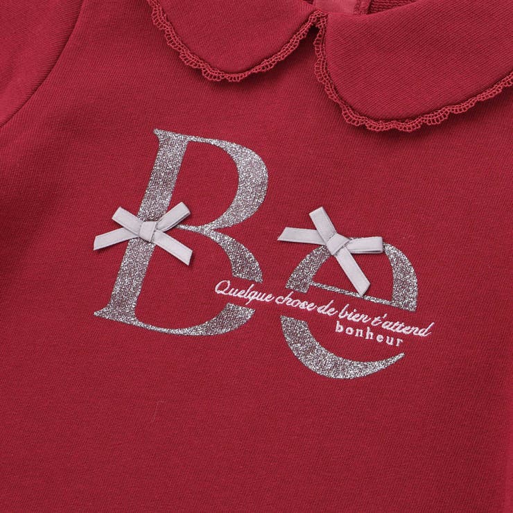 マシュマロウラケラウンドカラーグリッターロゴトレーナー(90~150cm) | BeBe | 詳細画像10 