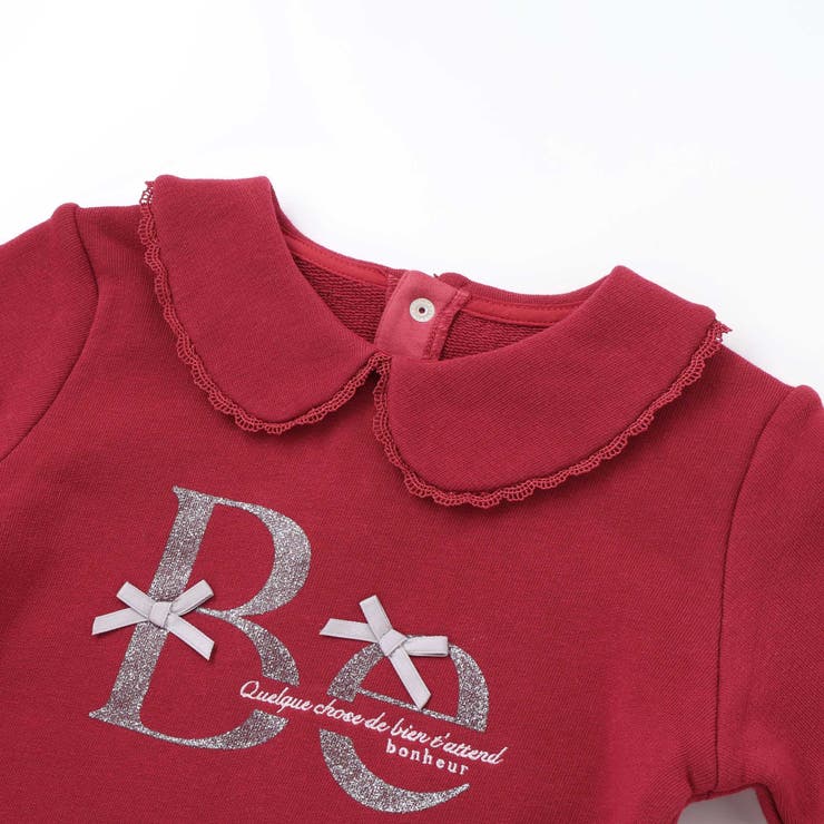 マシュマロウラケラウンドカラーグリッターロゴトレーナー(90~150cm) | BeBe | 詳細画像9 