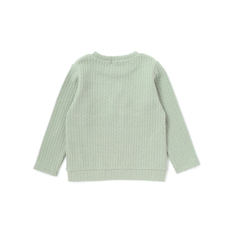 ケーブル編みカットニットサイドボタンプルオーバー(90~150cm) | BeBe | 詳細画像10 