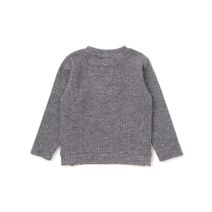 ケーブル編みカットニットサイドボタンプルオーバー(90~150cm) | BeBe | 詳細画像12 