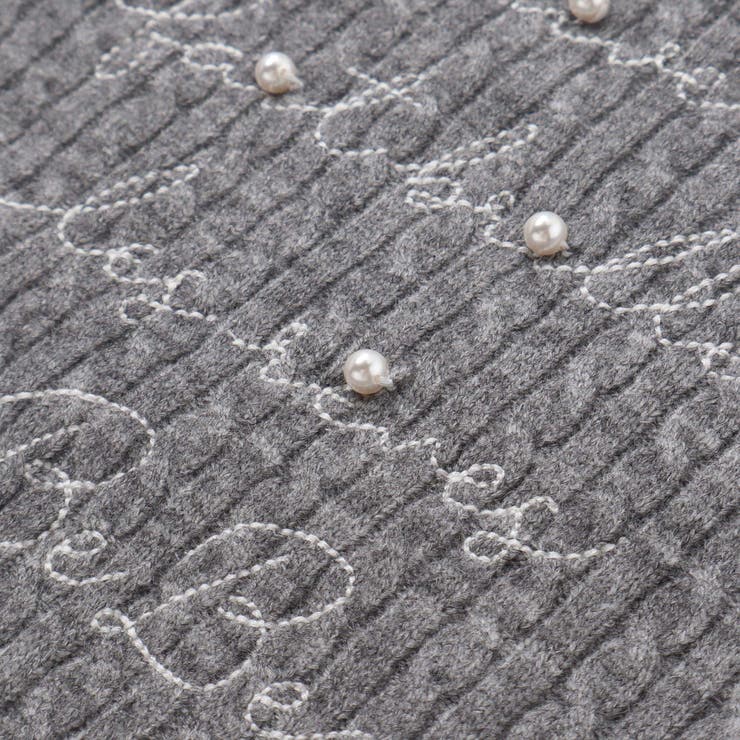 ケーブル編みカットニットサイドボタンプルオーバー(90~150cm) | BeBe | 詳細画像15 