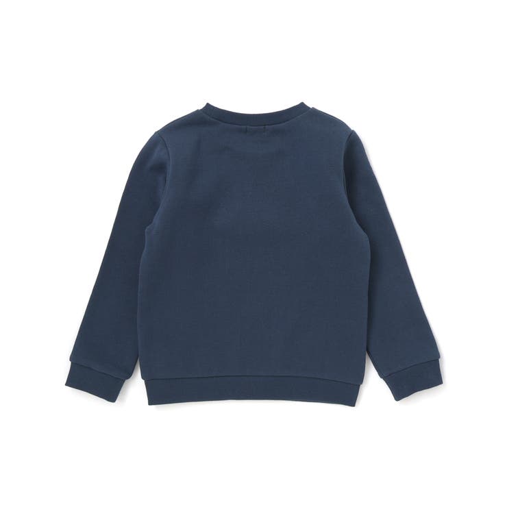 裏起毛フラワー刺しゅう切り替えフリルトレーナー(90~150cm) | BeBe | 詳細画像4 