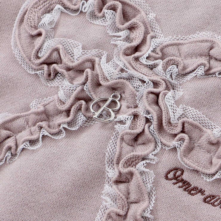 ラメフリルリボンモチーフトレーナー(90~160cm) | BeBe | 詳細画像6 