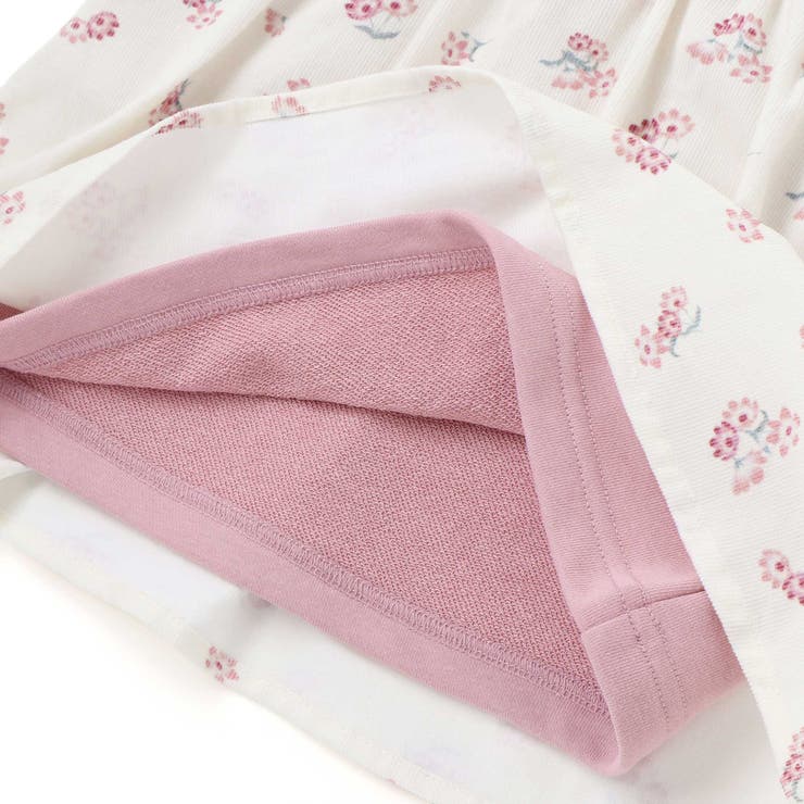 シャツコールGirlyフラワープリントドッキングプルオーバー | BeBe | 詳細画像6 