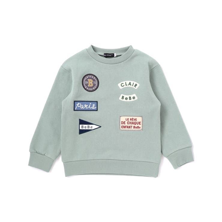 裏起毛ペナントワッペントレーナー(90~150cm) | BeBe | 詳細画像11 