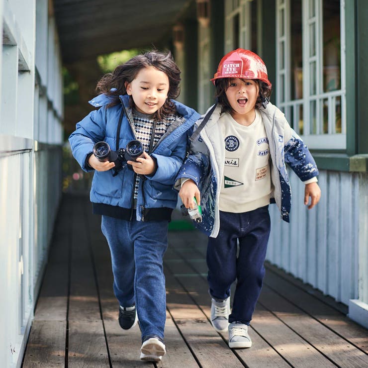 裏起毛ペナントワッペントレーナー(90~150cm) | BeBe | 詳細画像7 