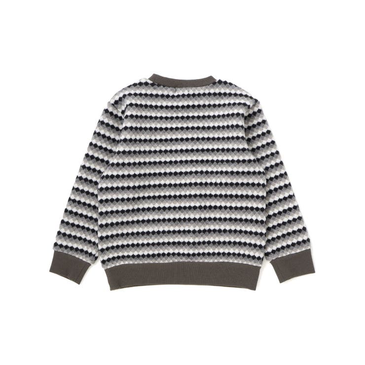 ダイヤMIXボーダーカットニットプルオーバー(90~150cm) | BeBe | 詳細画像11 