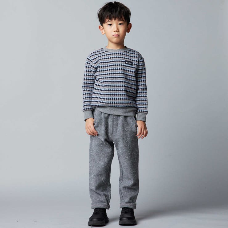 ダイヤMIXボーダーカットニットプルオーバー(90~150cm) | BeBe | 詳細画像3 