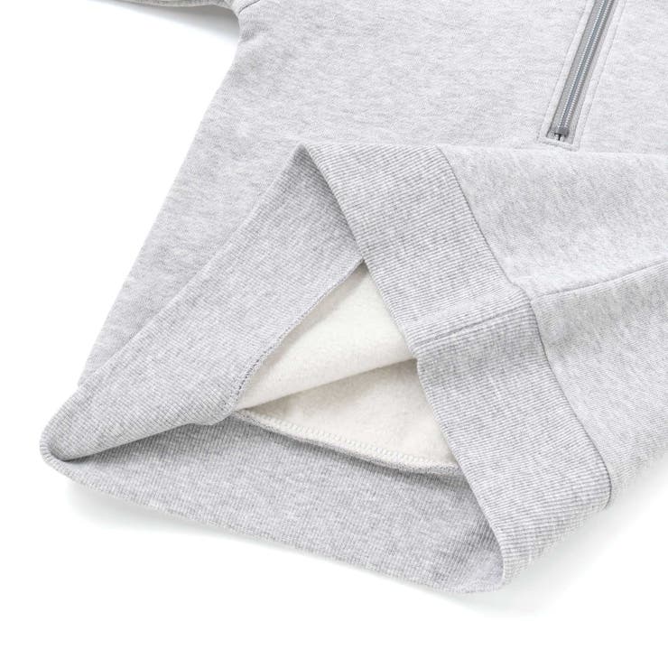 裏起毛チェック切り替えハーフジップトレーナー(90~150cm) | BeBe | 詳細画像17 