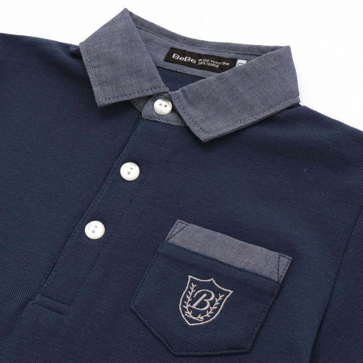 カノコエンブレム刺しゅう半袖ポロシャツ(80~150cm) | BeBe | 詳細画像11 