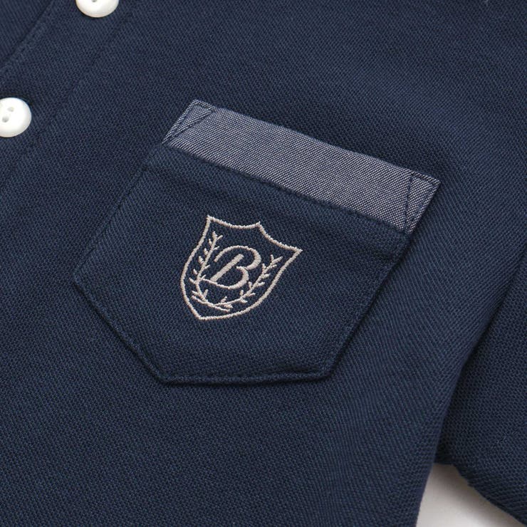 カノコエンブレム刺しゅう半袖ポロシャツ(80~150cm) | BeBe | 詳細画像12 