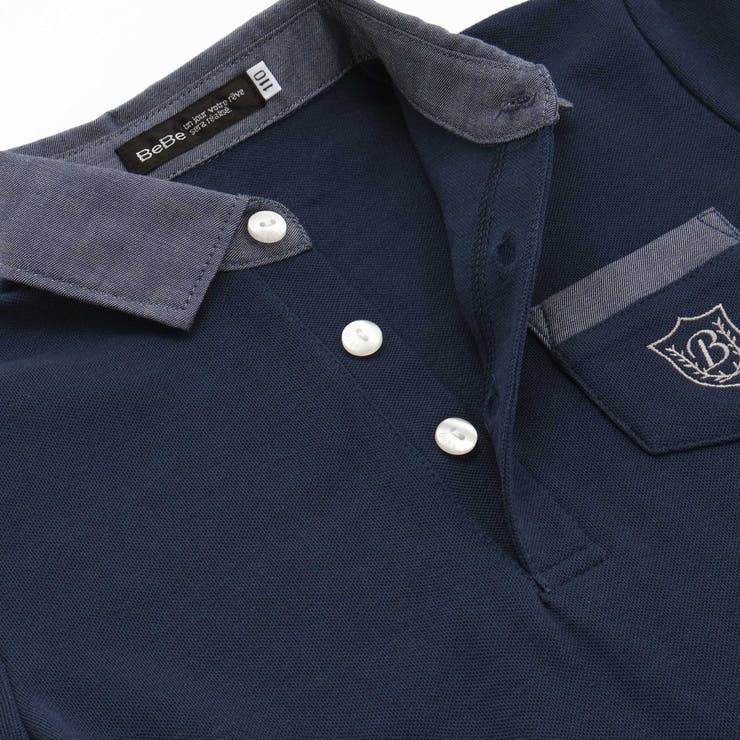 カノコエンブレム刺しゅう半袖ポロシャツ(80~150cm) | BeBe | 詳細画像16 
