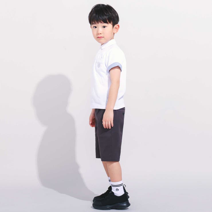 カノコエンブレム刺しゅう半袖ポロシャツ(80~150cm) | BeBe | 詳細画像4 